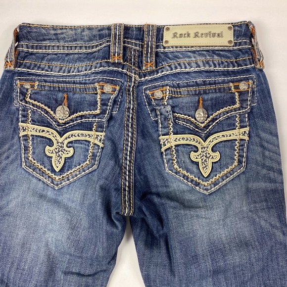 Rock Revival Denim - (Sold)Rock Revival Tricia Boot Women Blue Jeans Size 27